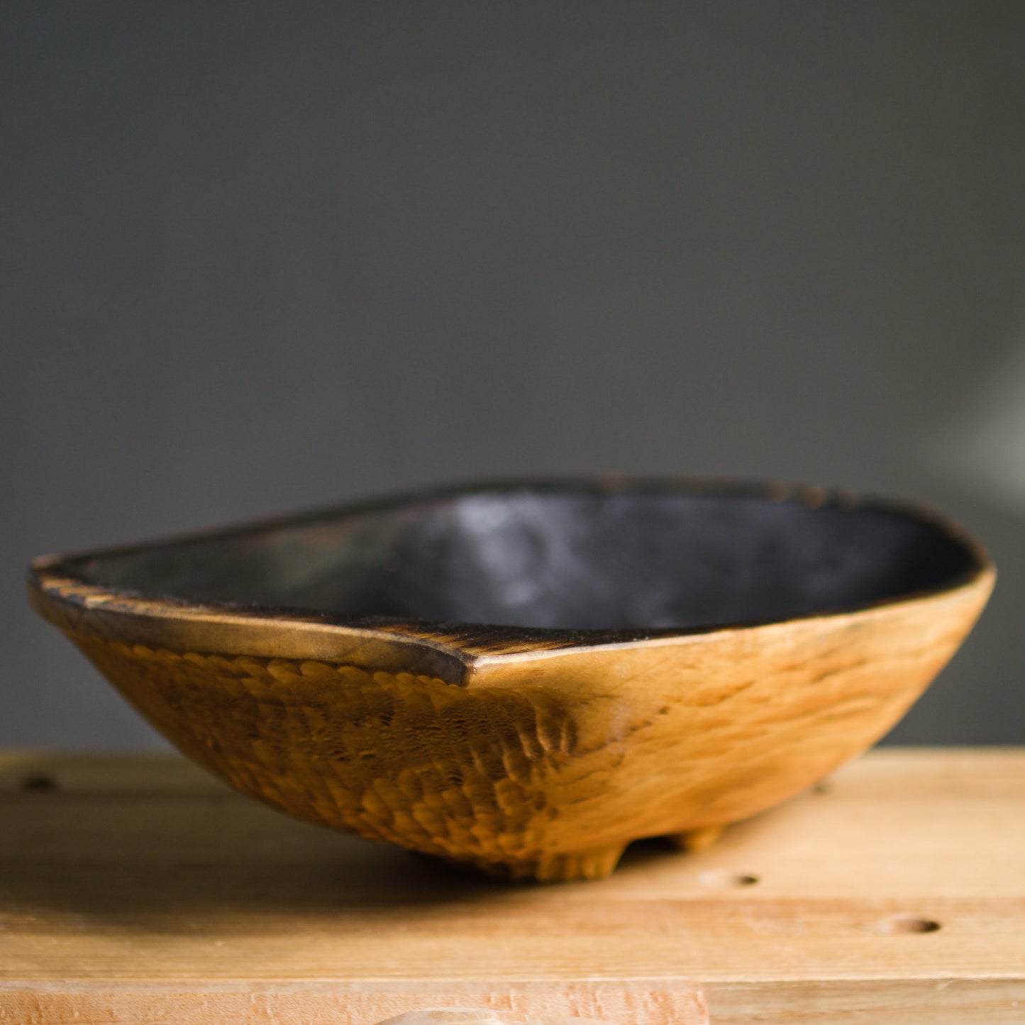 Dark Ripples Dough Bowl (Wild Cottonwood collection)