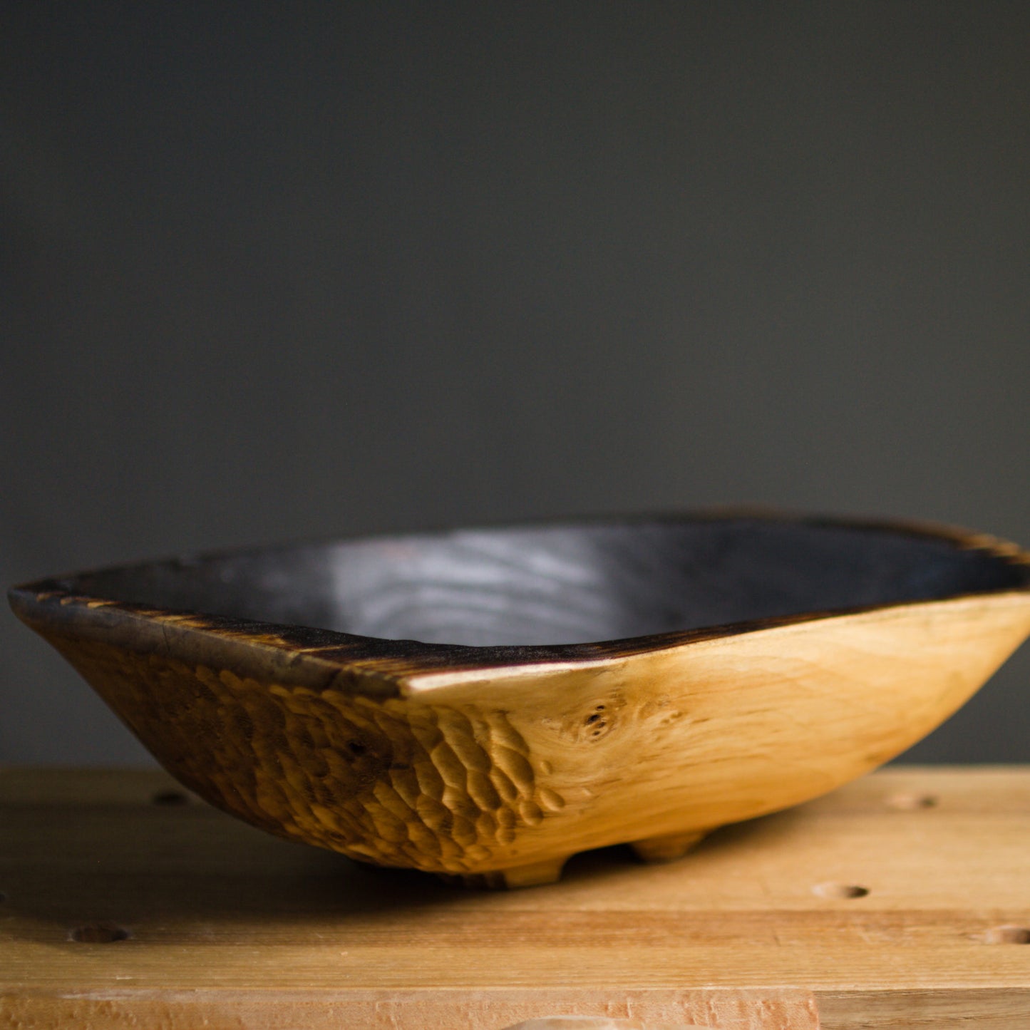 Dark Ripples Dough Bowl (Wild Cottonwood collection)