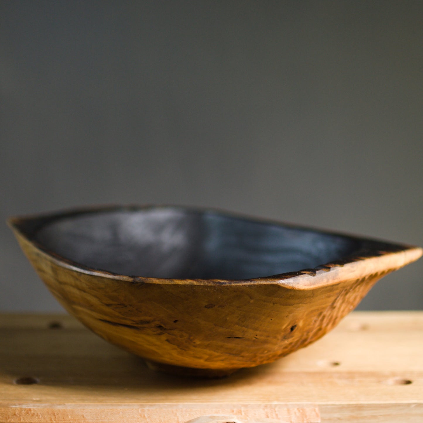 Dark Ripples Dough Bowl (Wild Cottonwood collection)