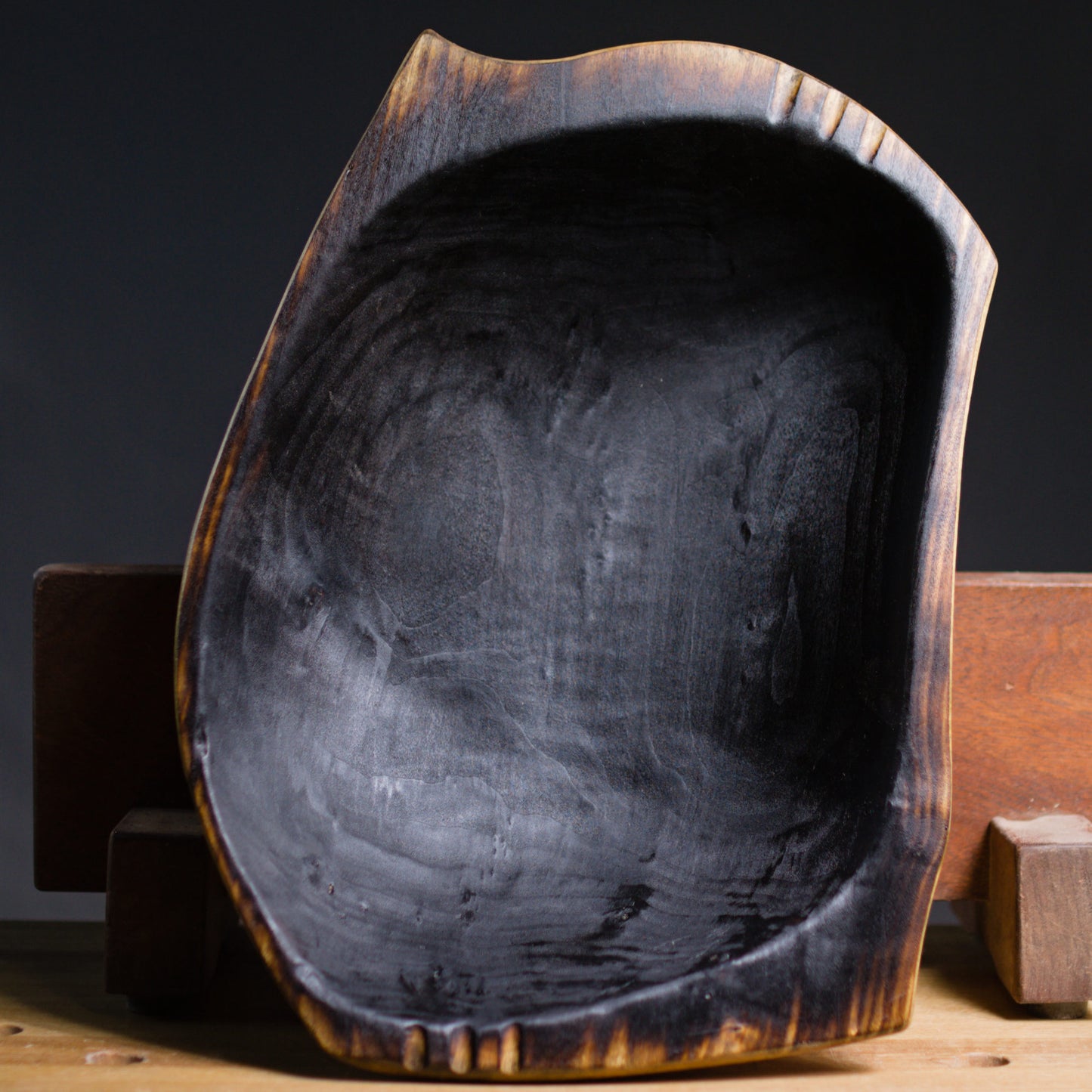 Dark Ripples Dough Bowl (Wild Cottonwood collection)