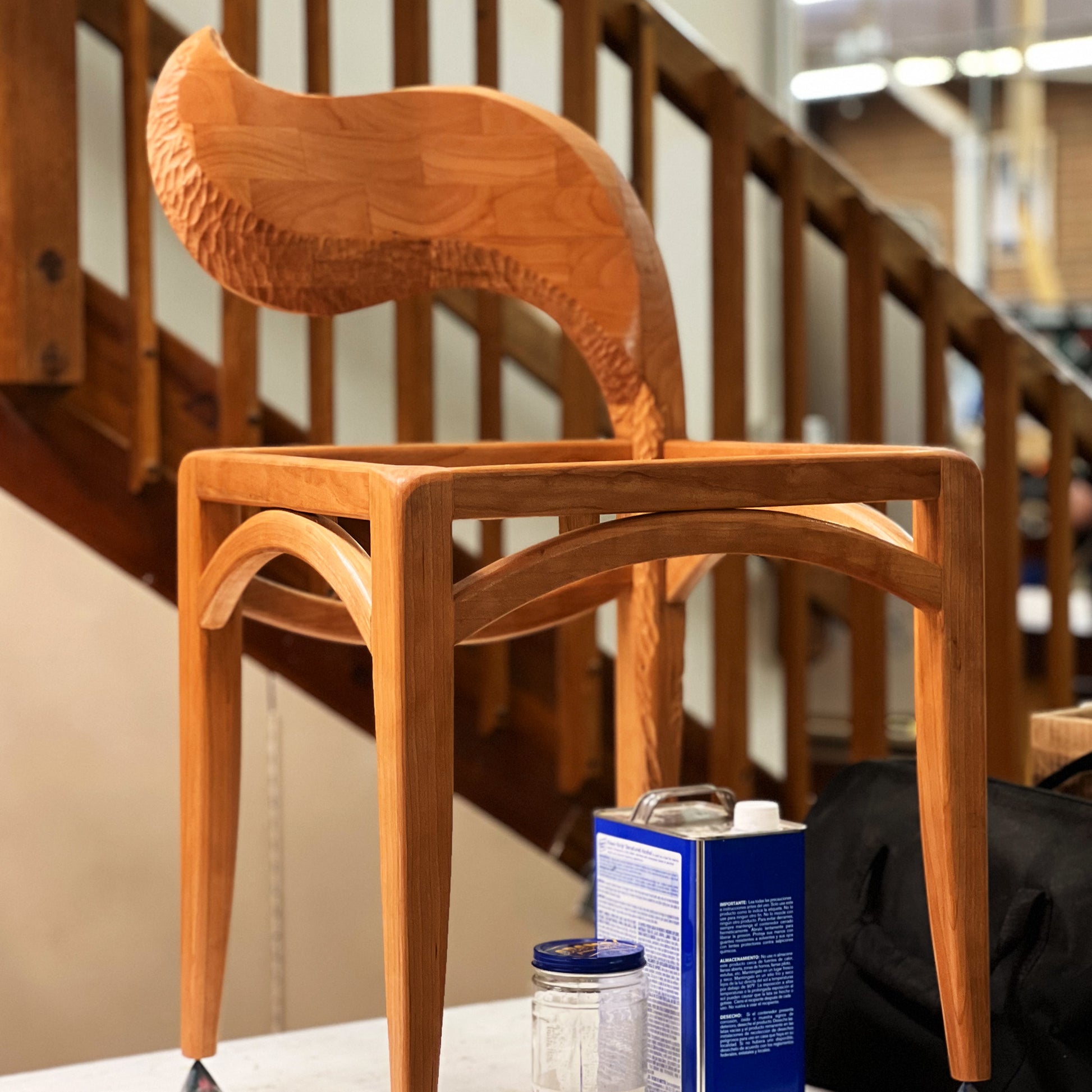 Candela Drum Throne - Una Raiz Woodworks