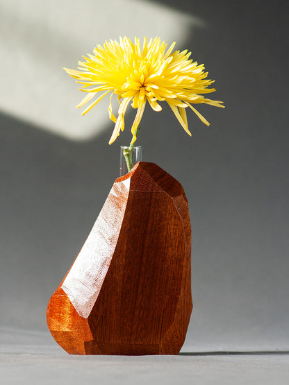 Bud Vase No. 5 - Facets - Una Raiz Woodworks