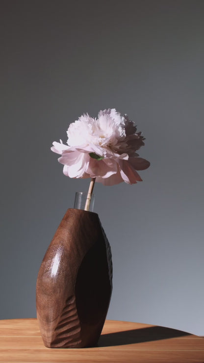 Bud Vase no. 2 - Rustic Walnut